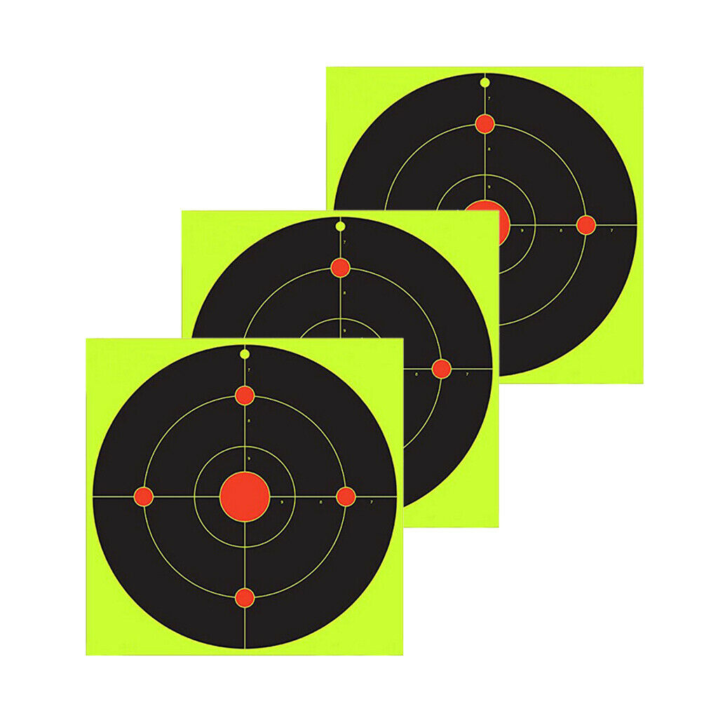 30x Adhesive Shooting Stickers Spots Hunting Shooting Target Paper 8inches