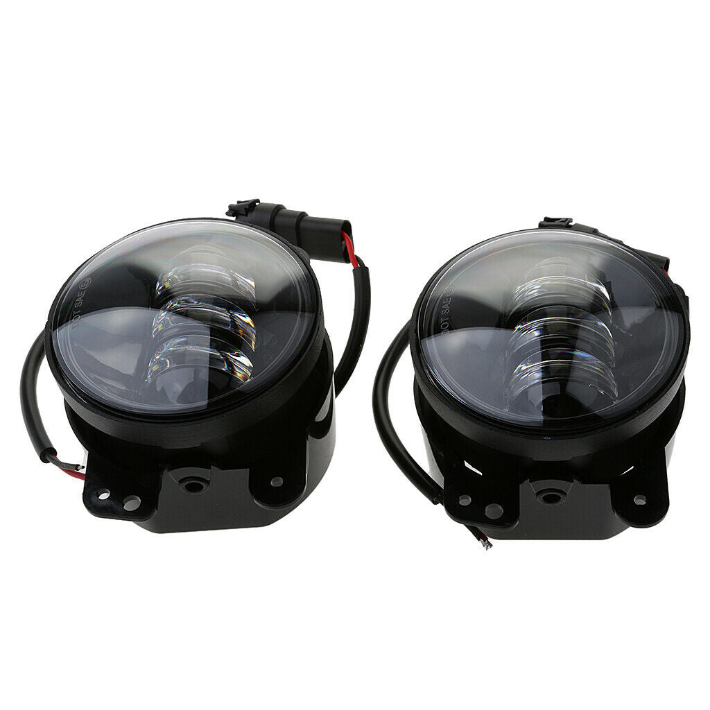1 Pair 4'' 30W LED Fog Light With For JEEP JK TJ Wrangler