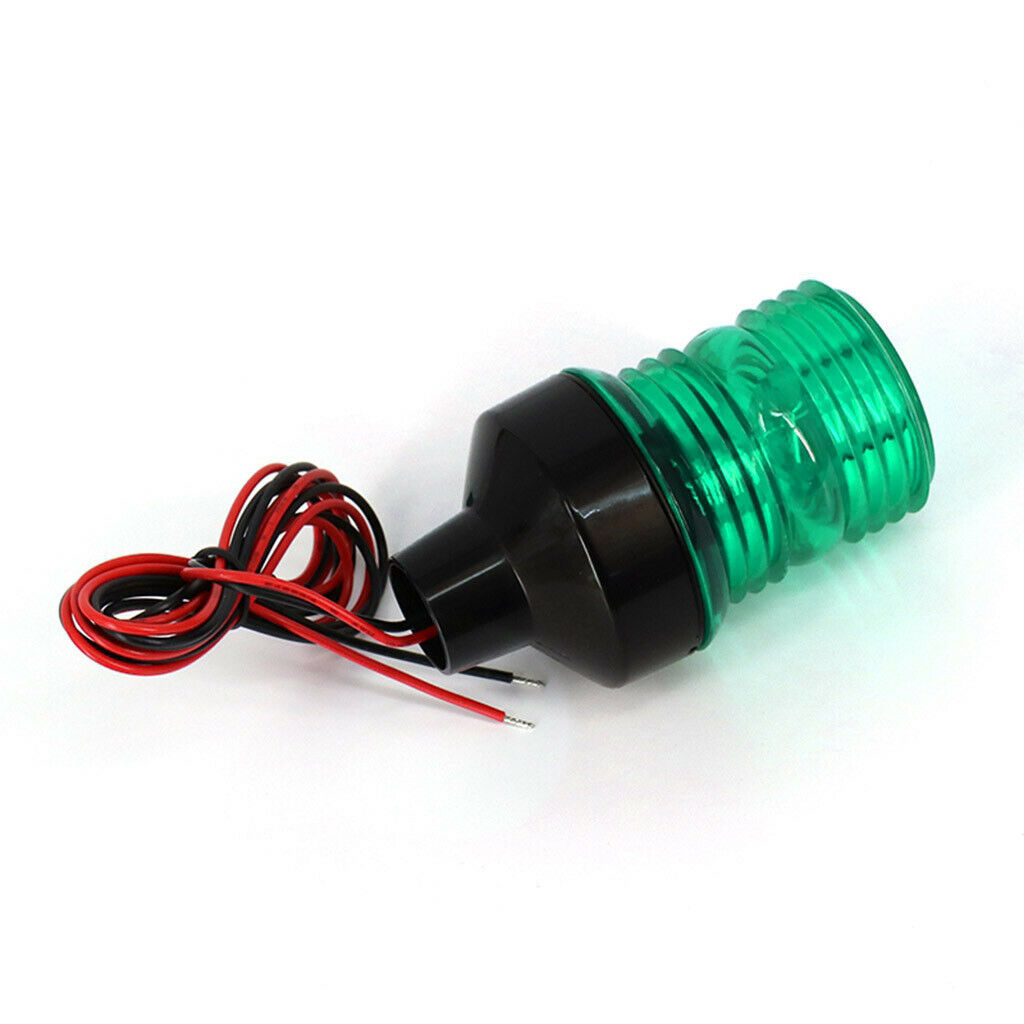 Waterproof Boat LED Navigation 12V/24V Green 360 Anchor Bow Warning Light