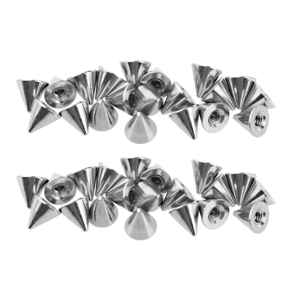 40 Piece Stainless Steel  Jewelry Fit 14g Barbell 4mm 5mm Cone
