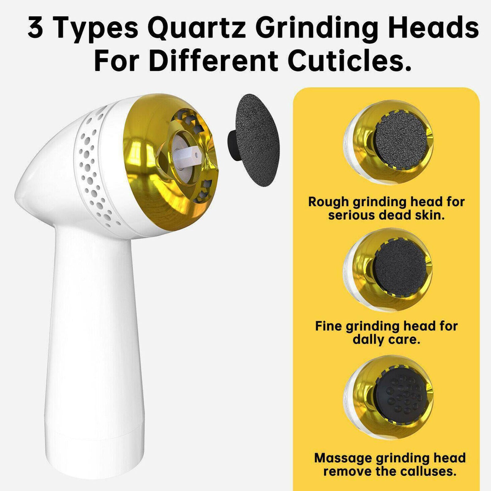 Electric Vacuum Foot Grinder File Dead Skin Callus Remover Exfoliate Adsorption