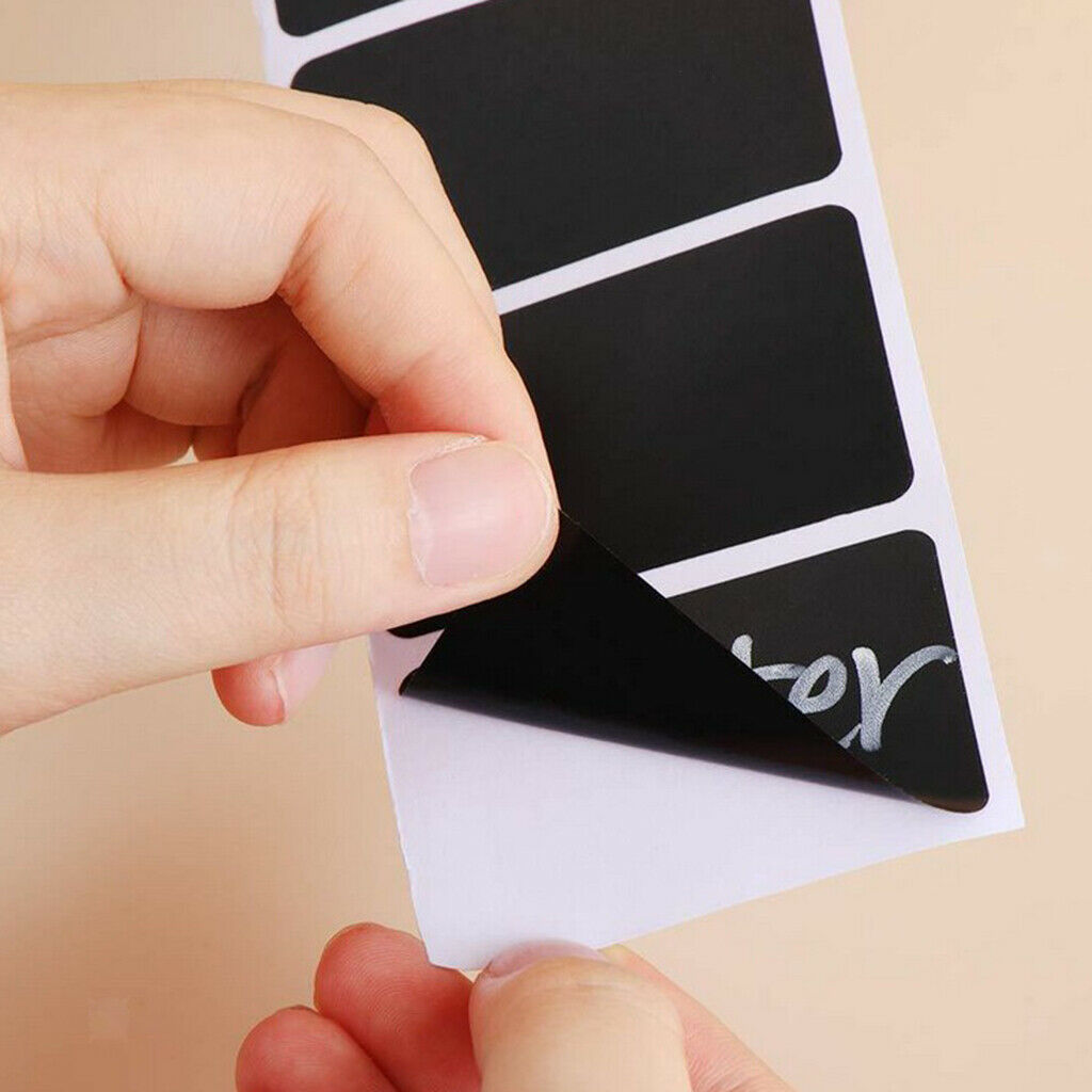 120Pcs Roll Chalkboard Labels Removable Blackboard Stickers Office Supplies