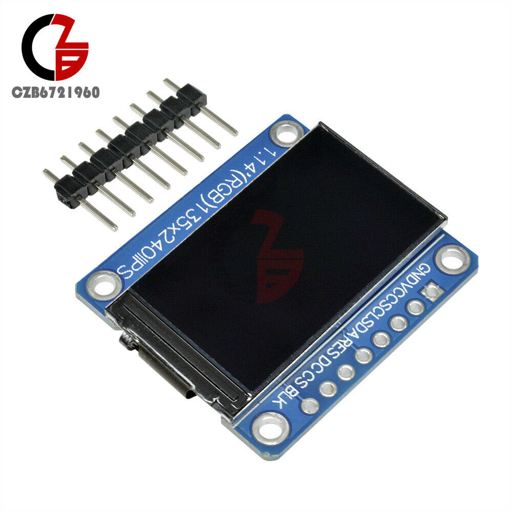 1.14 inch 135*240 SPI HD ST7789 IPS Full Color TFT LCD Display Screen 3.3V