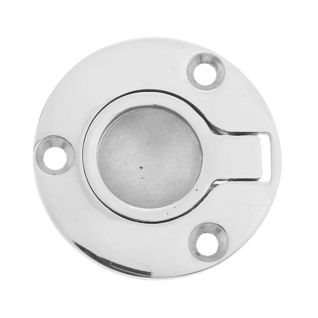 Marine Boat 316 Stainless Steel Flush Lift Ring / Hatch Pull Handle 50mm 2