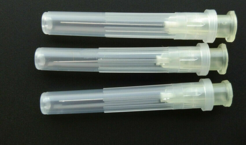 500pcs Dental Disposable Syringe Tips 30G Endo Irrigation Needle 2 Side Holes