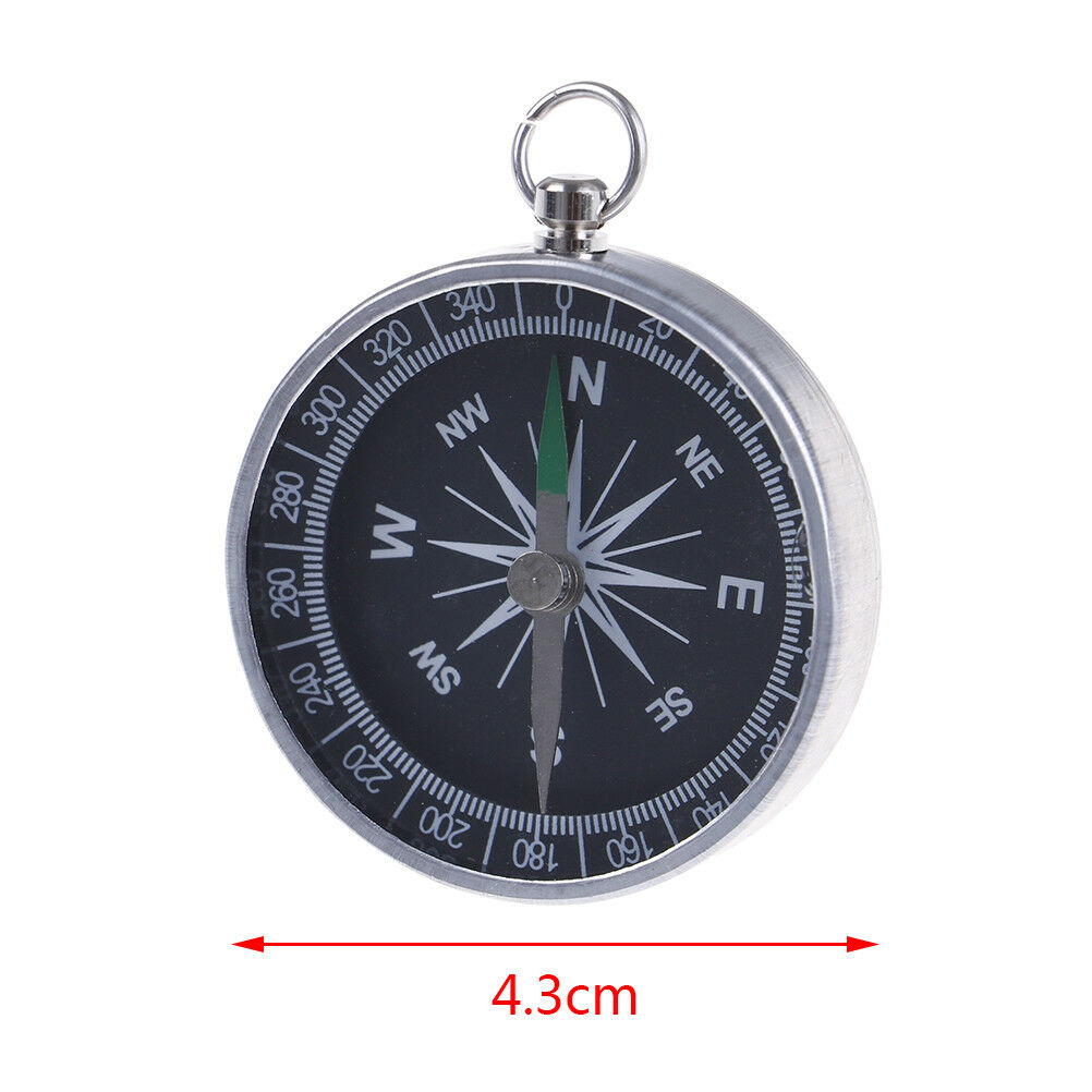 Pocket Hiking Camping Lightweight Aluminum Outdoor Emergency Compass Navig.l8