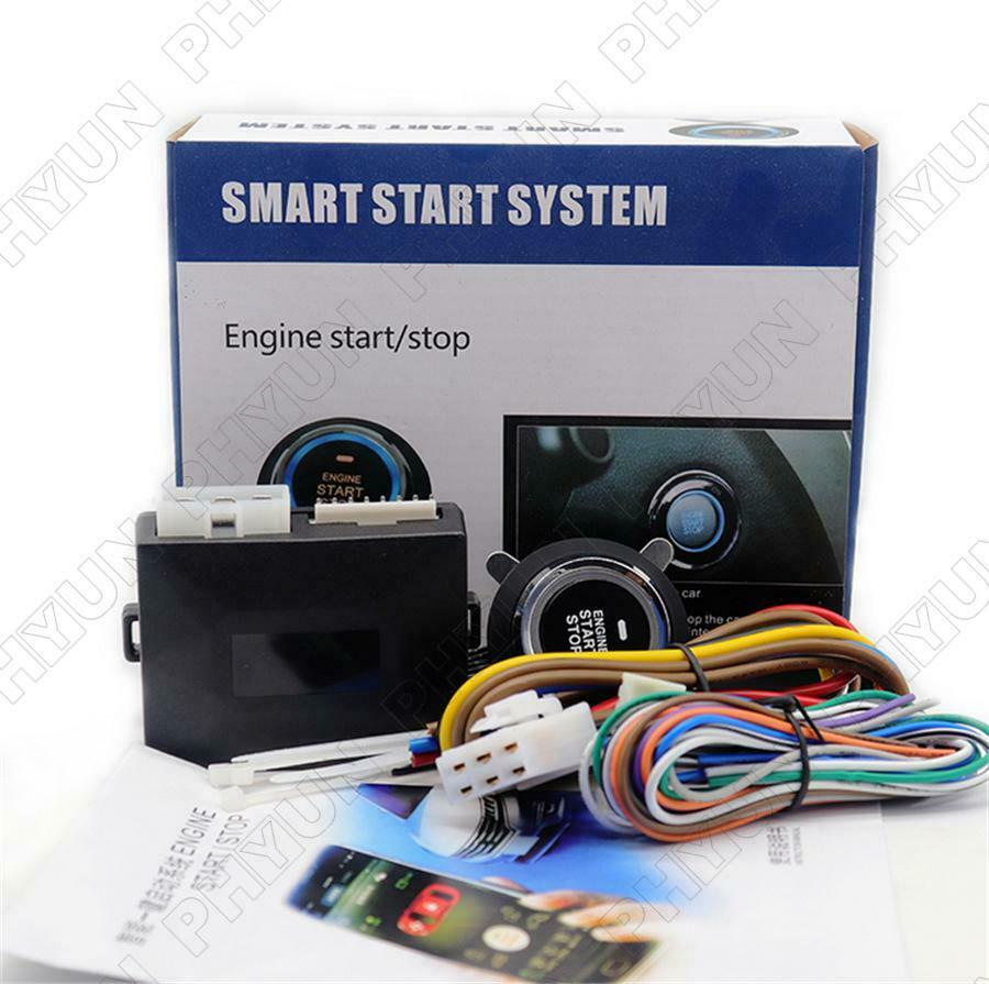 12V Universal Car One-Key Engine Start Stop Button Bluetooth Remote Control Kit