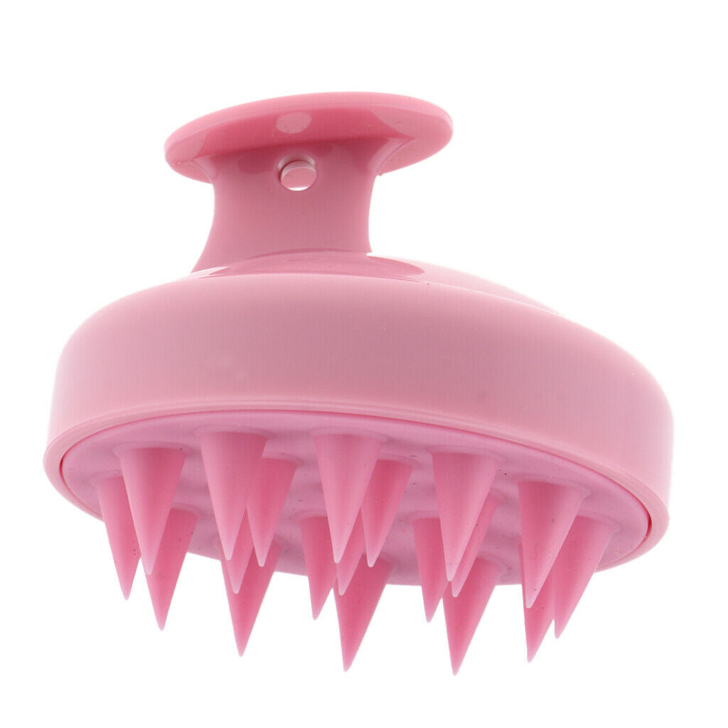 2Pc Hair Scalp Massager Shampoo Brush With Soft Silicone Head