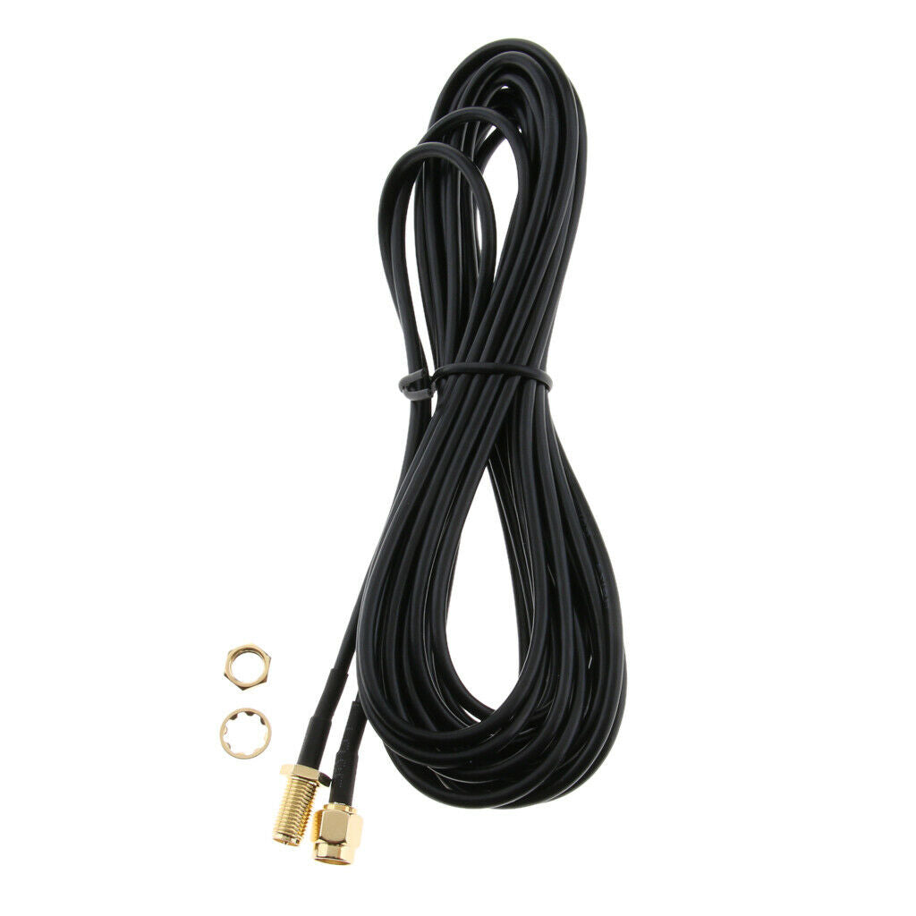 2pcs RP-SMA Male to Female Wifi Antenna Connector Extension Cable#3