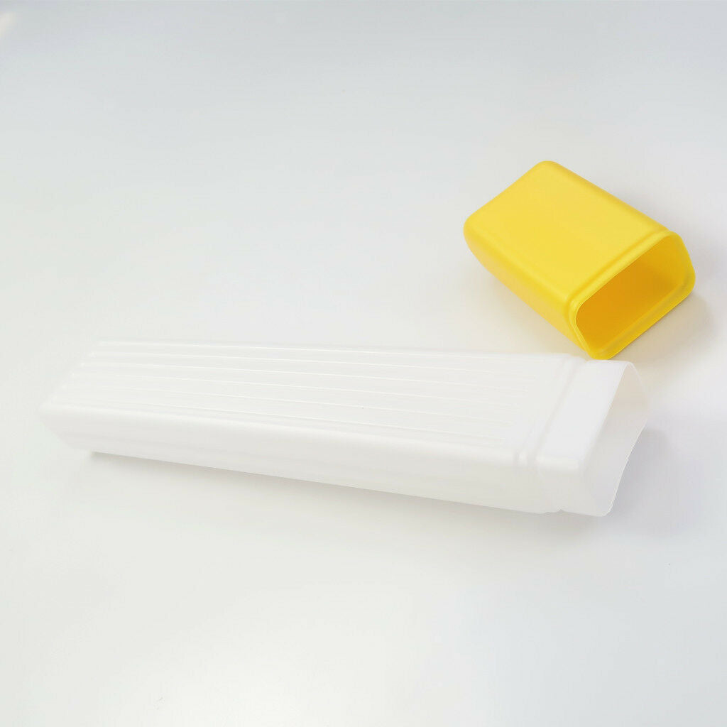 41cm Plastic Knitting Needles Storage Case Crochet Hook Holder Bottle Yellow