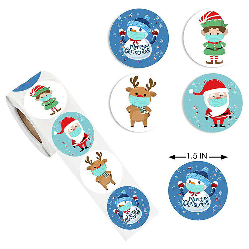 500pcs Christmas gift stickers gift sealing stickers holiday gift wrapping de JY