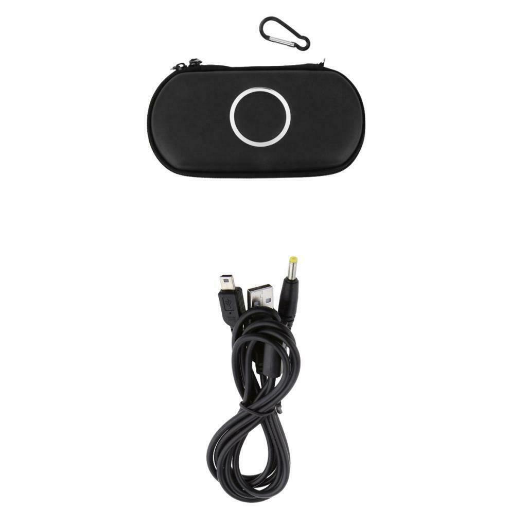 Carry Case Bag Pouch &   USB Charging Cable For SONY PSP 1000 2000 3000