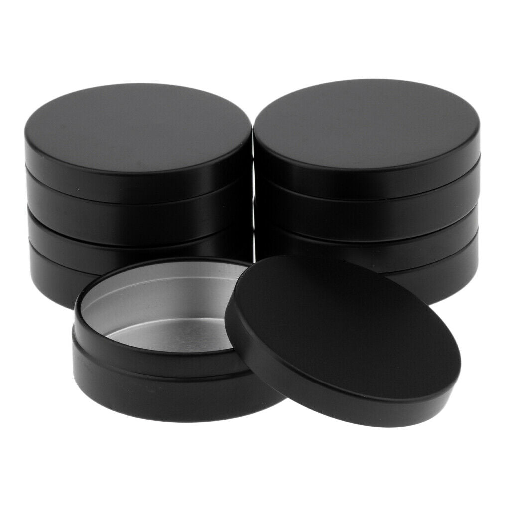 Portable 25Pcs/Set 100ml/60ml Cosmetic Aluminium Pot Jar Tin Lip Balm Oil Wax