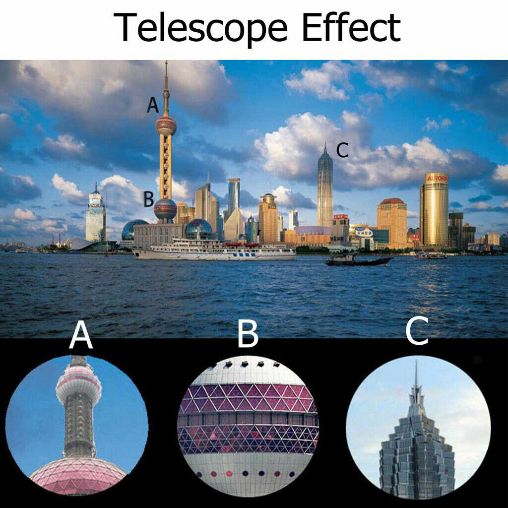 40X60 BAK4 FMC Zoom HD Optical Monocular Telescope for Outdoor Waterproof