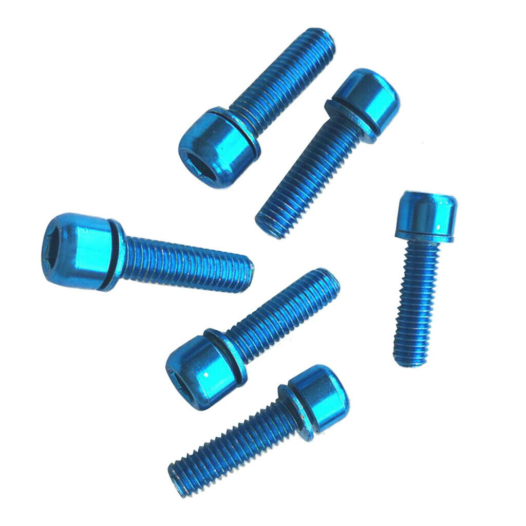 Set of 24Pcs, Cycling Bike Screws M5 x 18 Carbon Steel Bicycle Disc Brake