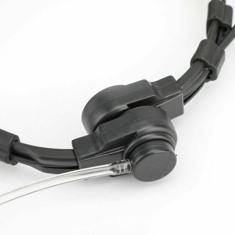 4X Adjustable Throat Microphone Headset For Walkie Talkie 7.1mm Plug PTT AT2