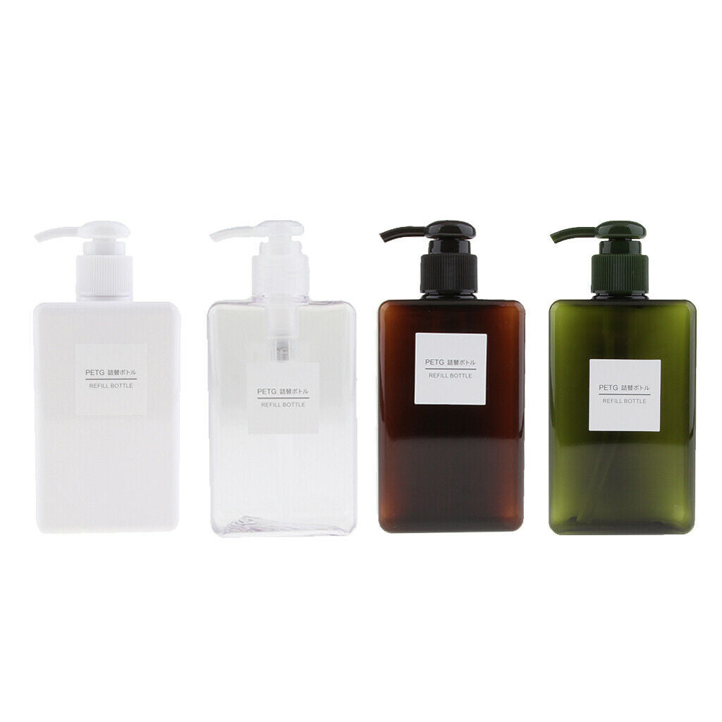 280ml Refillable Pump Bottles, Travel Shampoo Lotion Conditioner, Massage Oils,