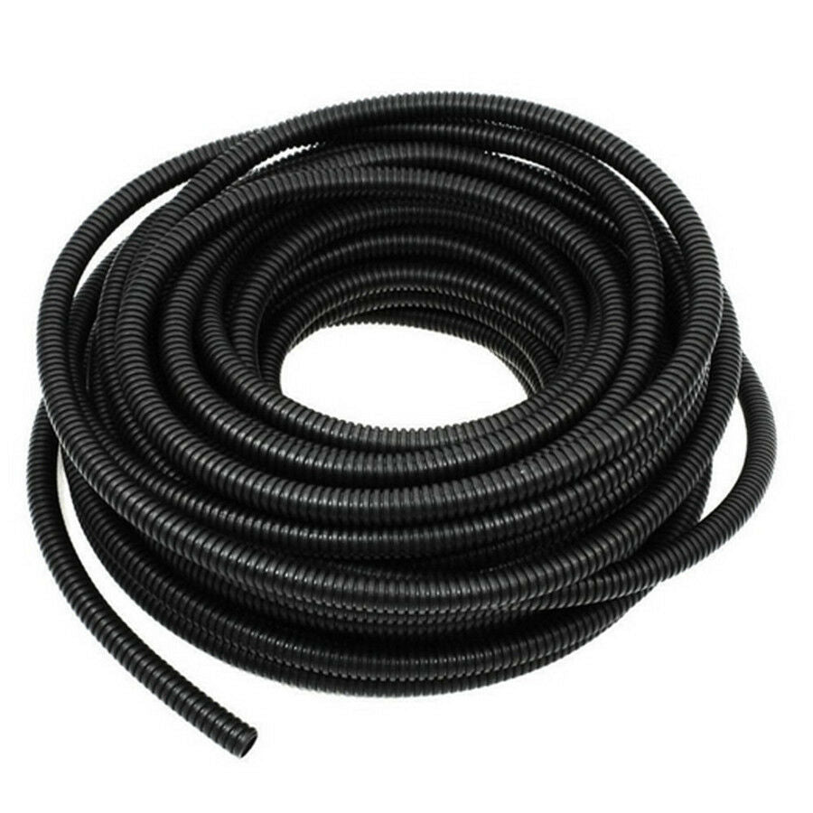 65.6' Ft. 0.3" Split Wire Loom Conduit Polyethylene Tubing Sleeve Tube For Autos