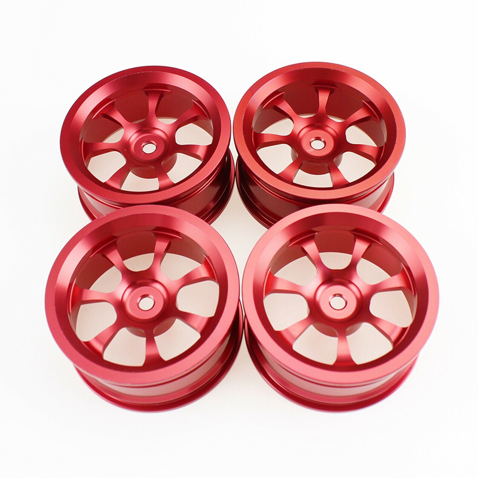 4x Upgrade Wheel Rim Wheel Hubs Tires for 1:14 Wltoys 144001 RC Car Spare Parts