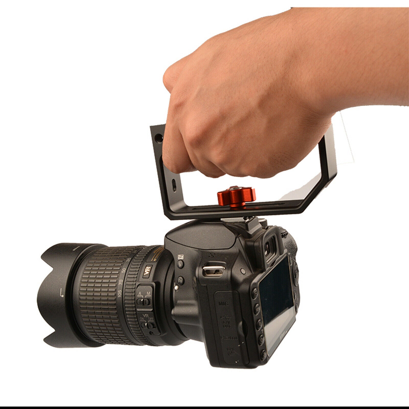 Camera Top Handle Grip for DSLR Microphones Video Stabilizing Rig Monitor