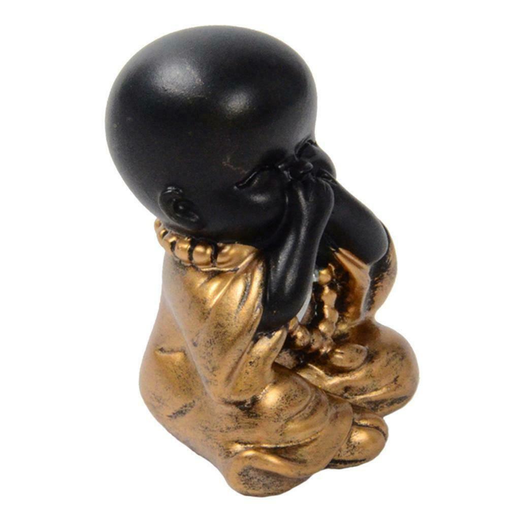 1 Packs Handmade Baby Buddha Decor Indoor Home Office Desktop Ornament 4