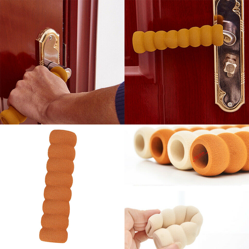 1 Pair EVA Foam Door Handle Cover Door Knob Protective Sleeve for Bedroom