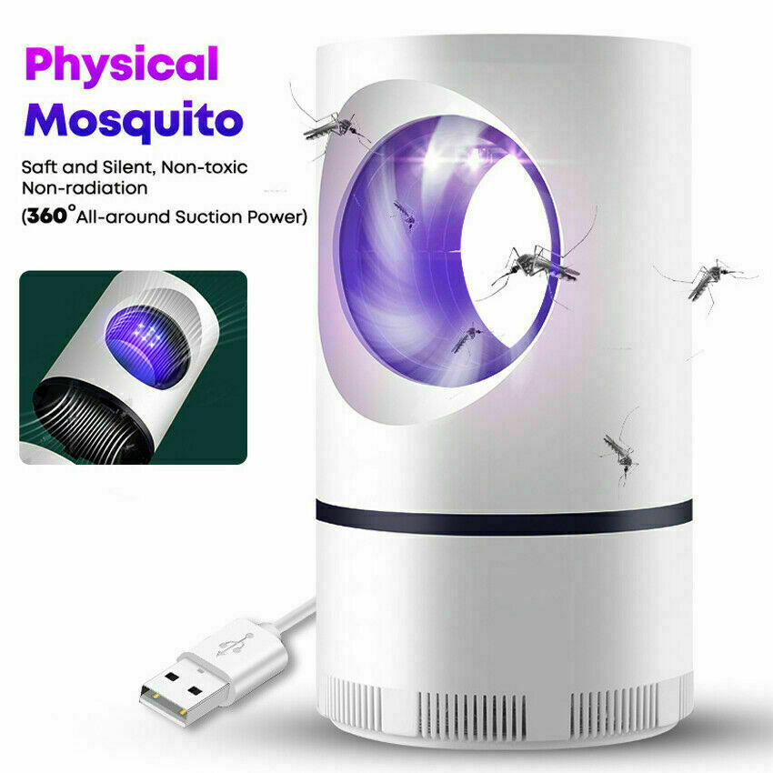 Electric Mosquito And Flies Killer Trap Suction Fan Zapper Child Safe Lamp HOT