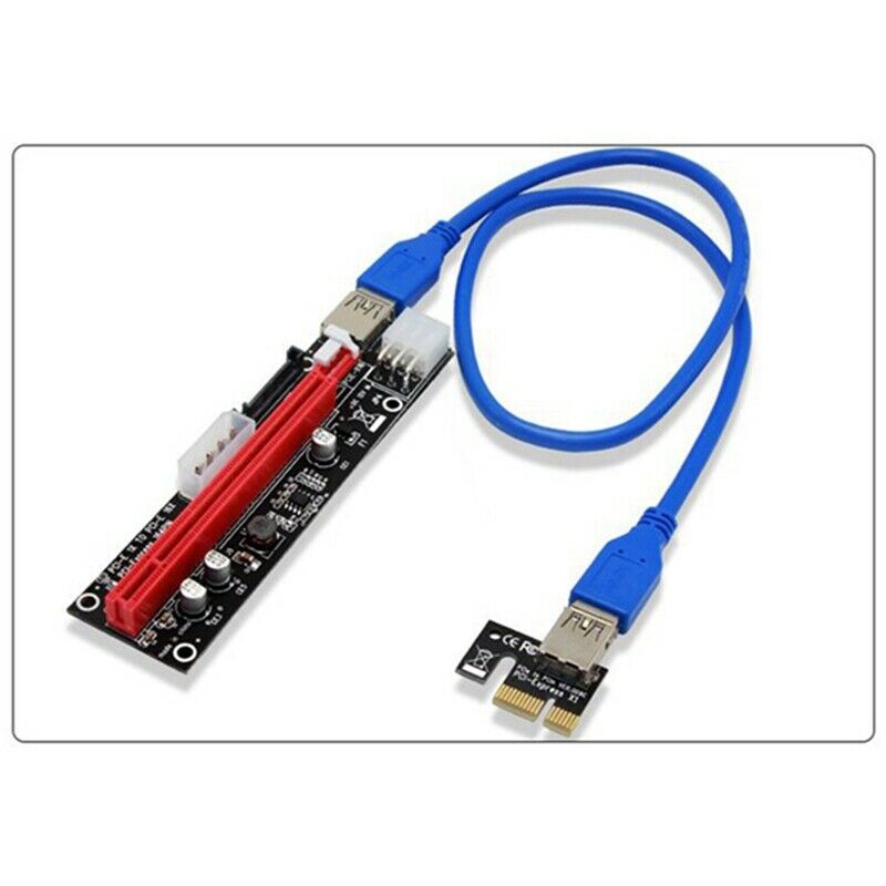 VER103C 3 in 1 LED Riser Power PCI-E Riser Card 4Pin 6Pin Sata 15PIN PCI ExpreM7