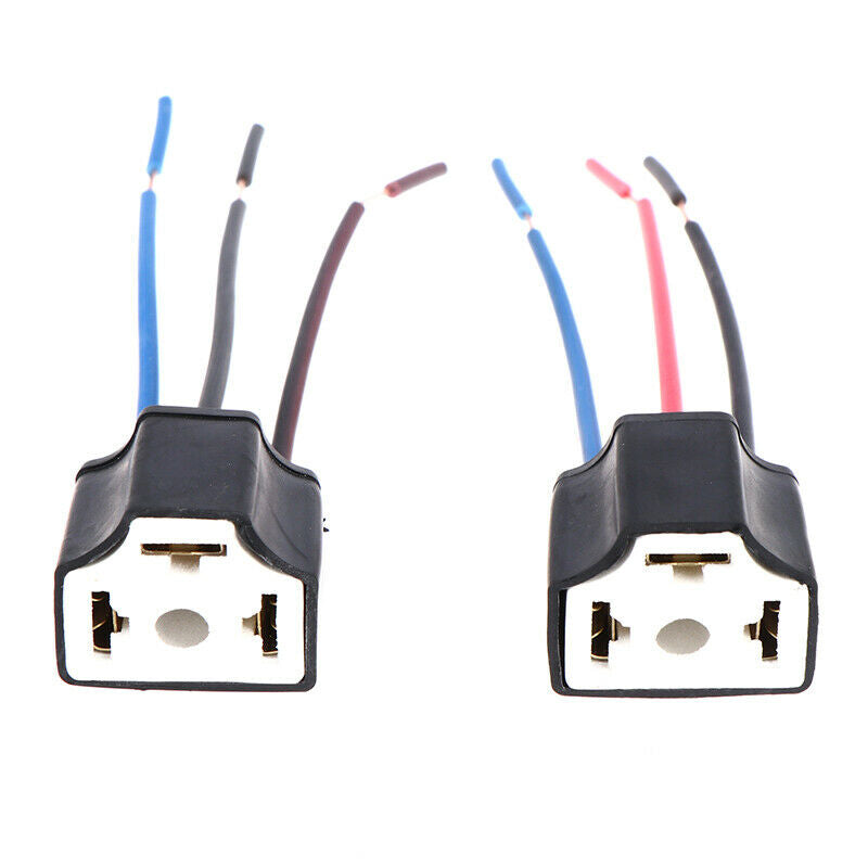 2Pcs Socket Adapter Car Truck Female Ceramic Headlight Extension Connecto.l8