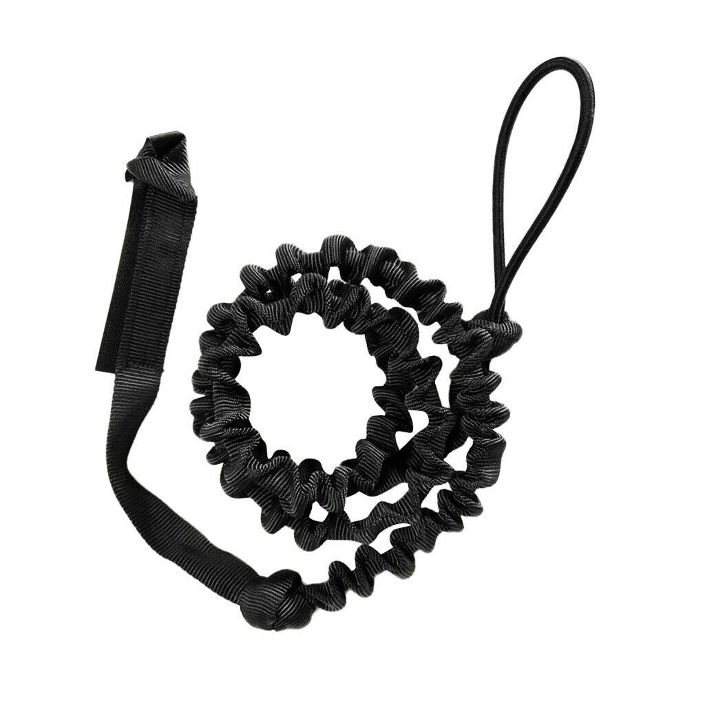 2M Kayak Canoe Paddle Leash Fishing Rod Coil Tether Bungee Rope Heavy Duty