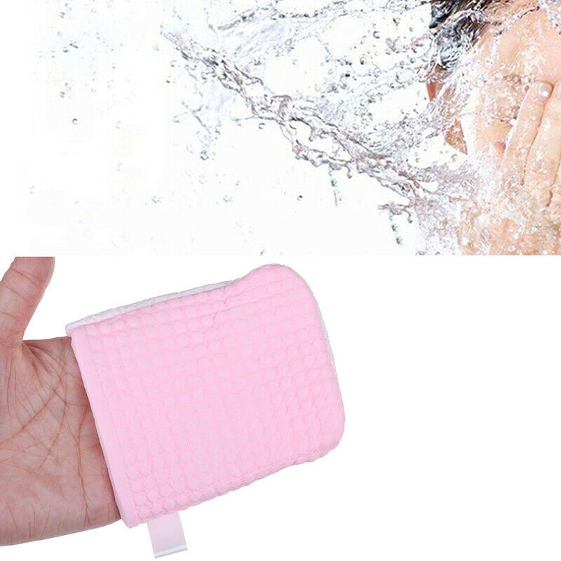 1Pc Face Wash Makeup Remover Gloves Cleansing Natural Sponge Face Cleaner.l8