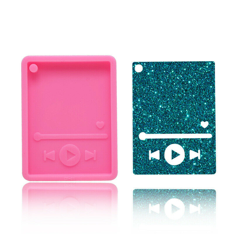 DIY MP3 Player Shape Silicone Mold Epoxy Casting Keychain Pendant Jewelry Making