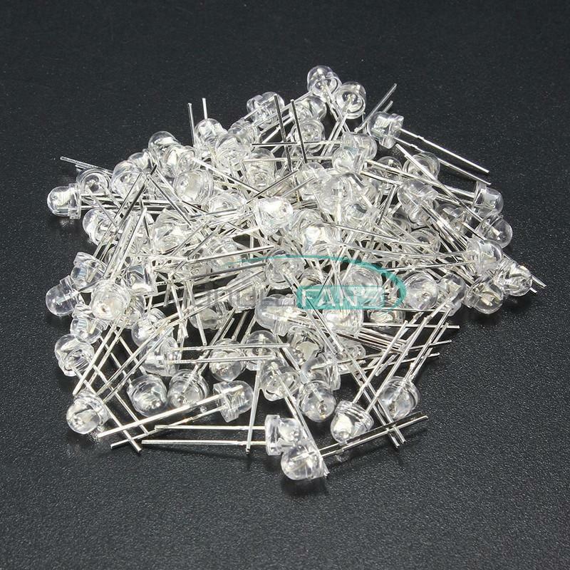 50PCS F5 5mm YELLOW Straw Hat Superbright LED Light LED Lamp MF