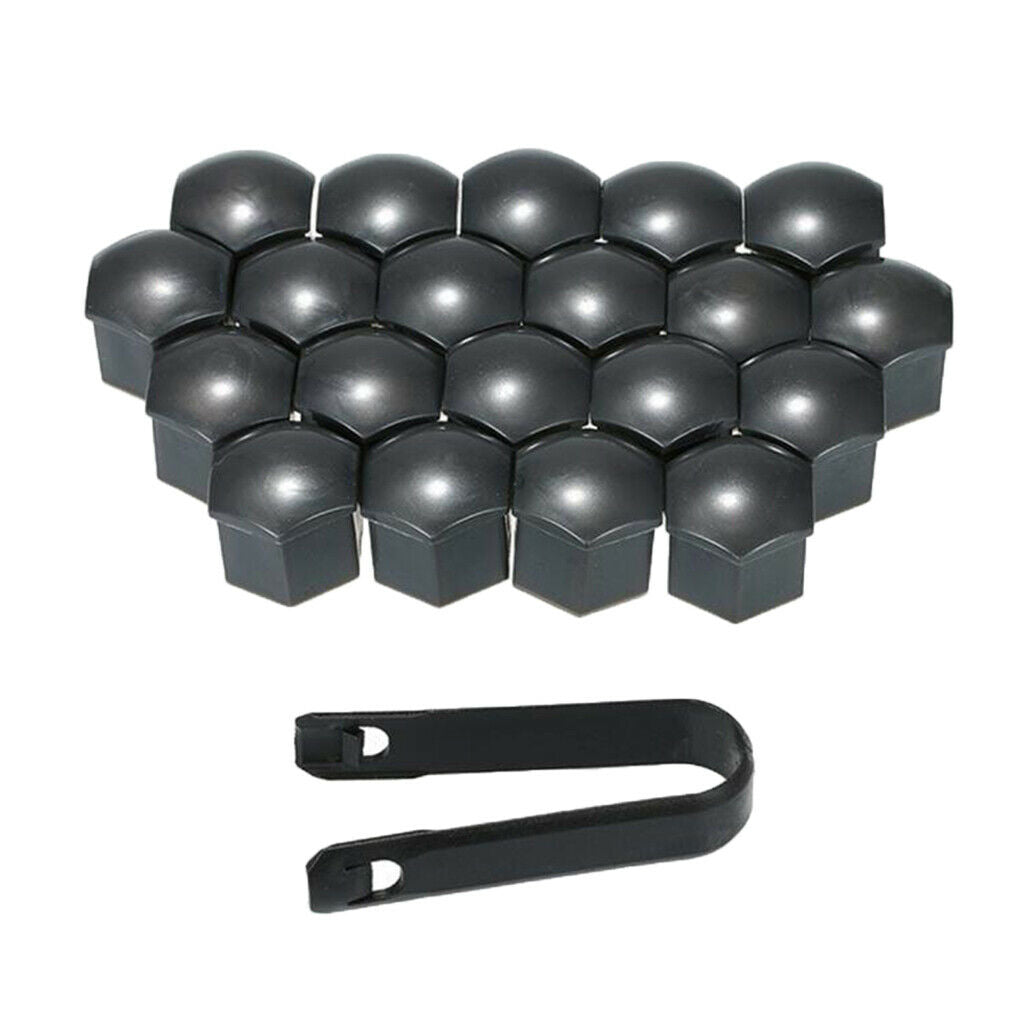 Car Wheel Nut Cover Bolt Center Caps 0.74inch Tire Nut Lug Black Clip others
