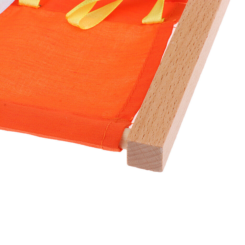 Set Of 2 Montessori Bow Tying Buttoning Dressing Frames for Baby Early