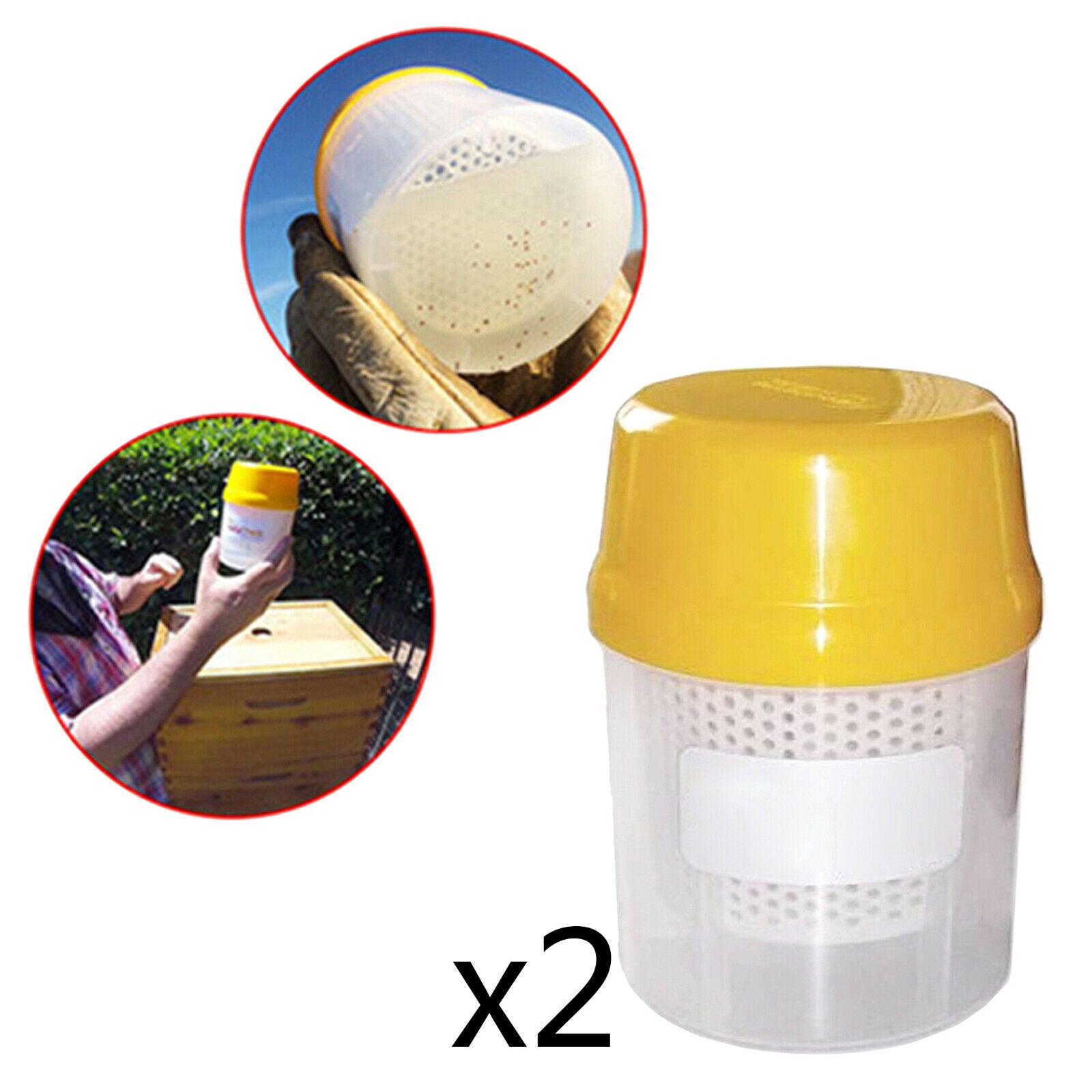 2 Pack Accurate Plastic Varroa Shaker Monitoring Measuring Bees Beekeeping