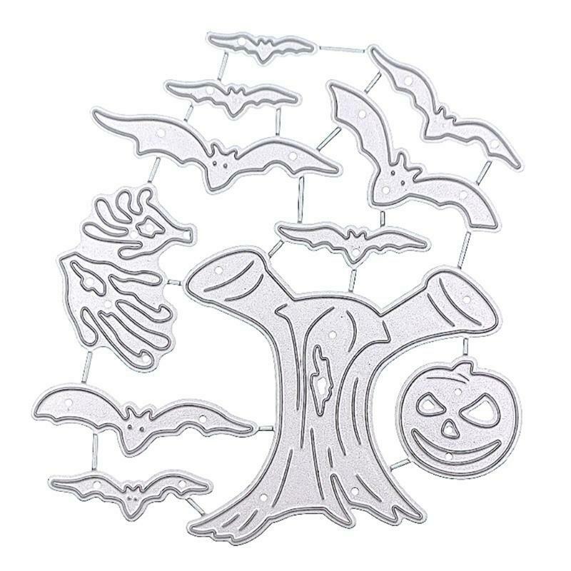 Halloween Ghost Bat Metal Cutting Dies Stencil DIY Scrapbooking Album Paper Card