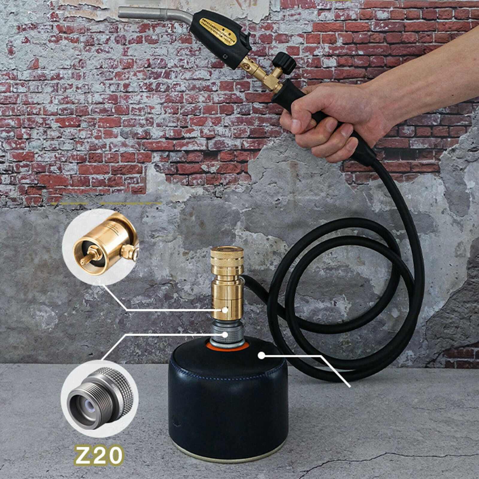 Propane Stove Adapter Propane Gas Tank Convert Connector Coupler Picnic