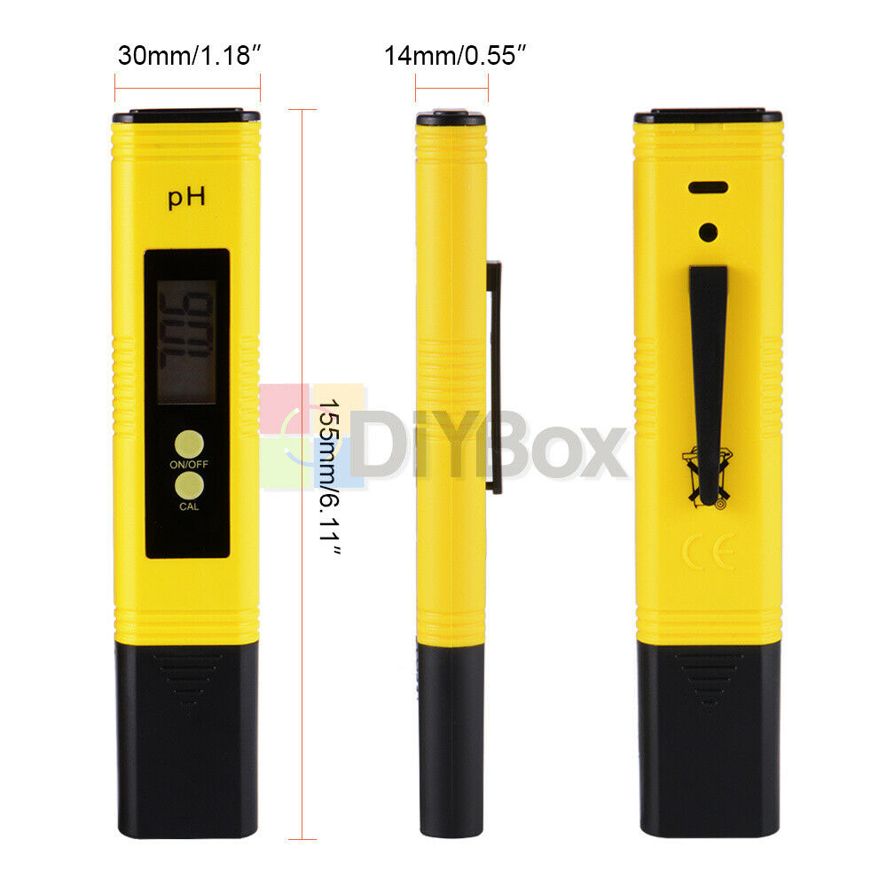 5x PH Meter Pocket Digital Tester Aquarium Pool Water Wine Urine LCD Pen Monitor
