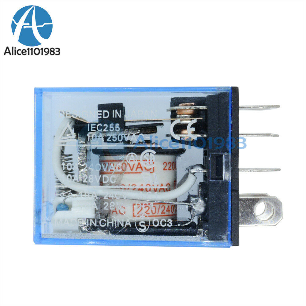 LY2NJ J LY2N LY2 AC 200V/220V 8PIN 10A 240VAC 28VDC Power Relay Coil