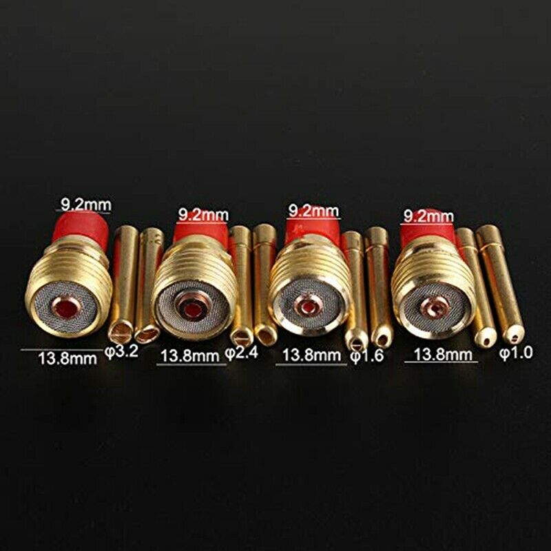 41Pcs/Lot TIG Welding Torch Nozzle  Cover Gas Lens Glass Cup Kit for WP17/18/2S3