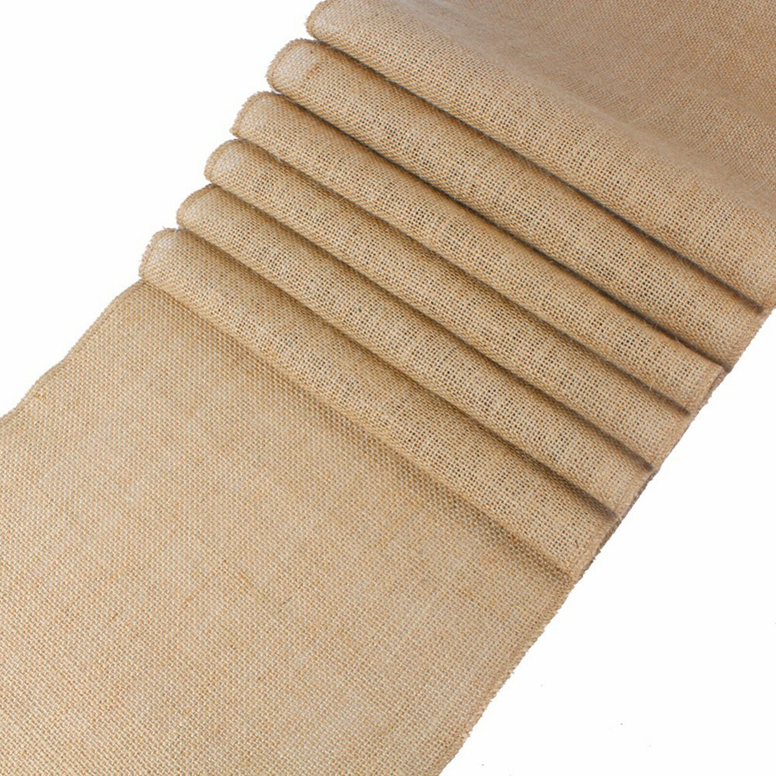 Rustic Natural Jute Ribbon Roll 10m 10yds Party Decorative Burlap Fabric