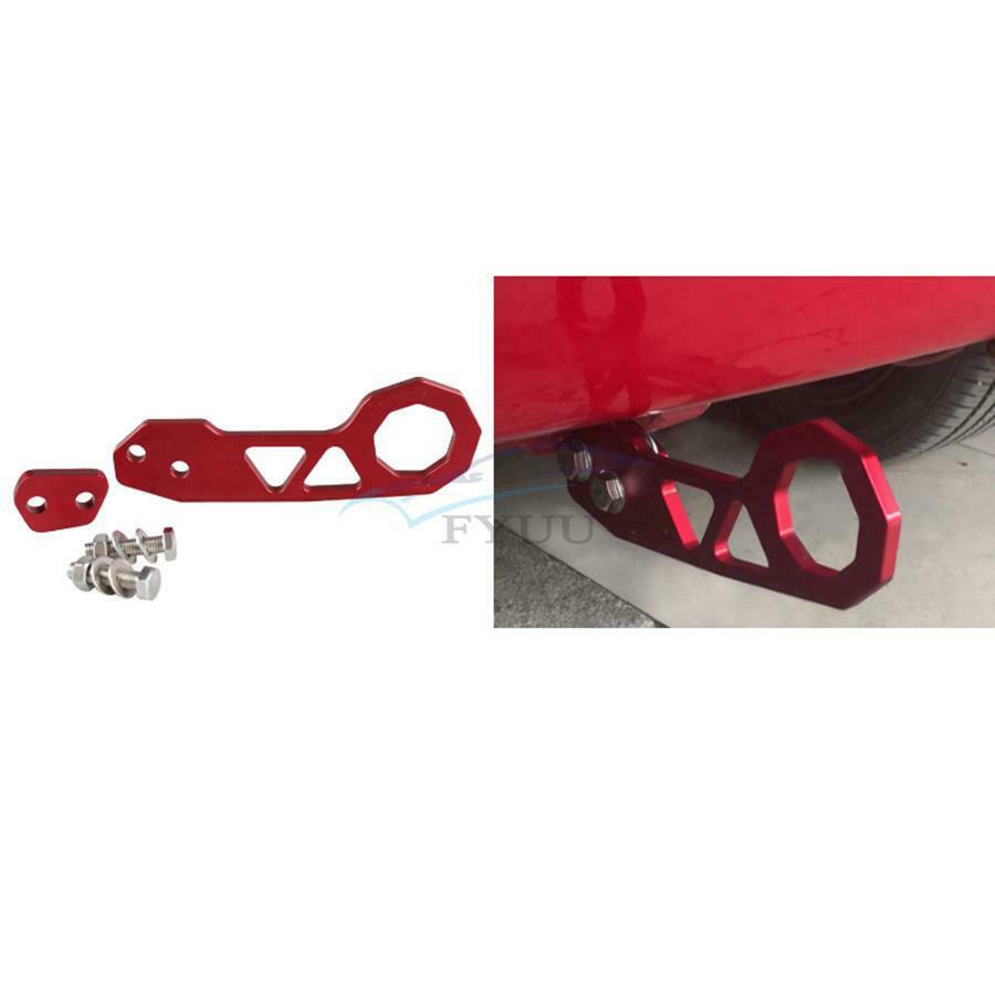 1 Piece Universal Red Racing Car Style CNC 10mm Rear Tow Hook Tool Accessories