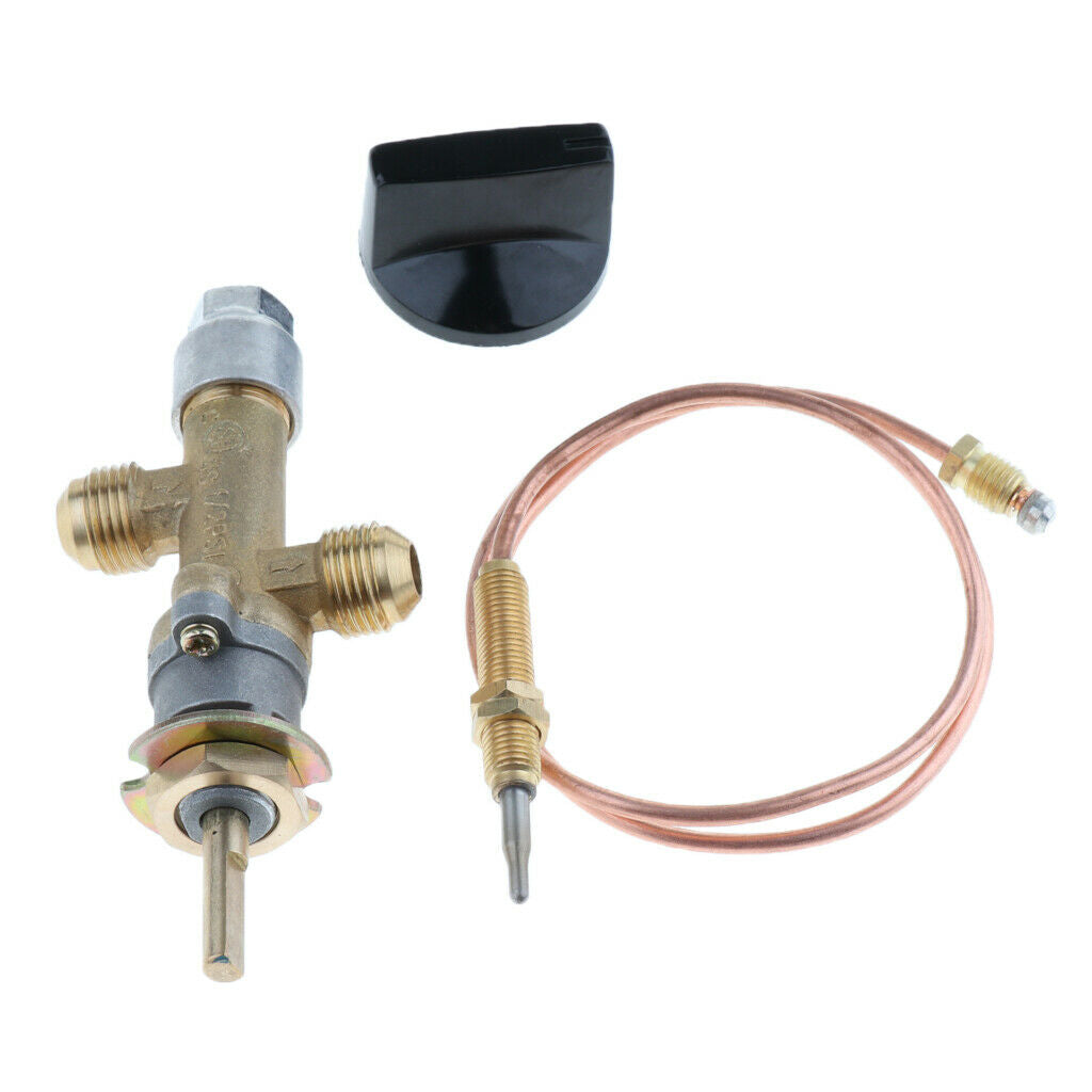 Gas Furnace Fire Pit Heater Control Valve w/ Thermocouple & Knob