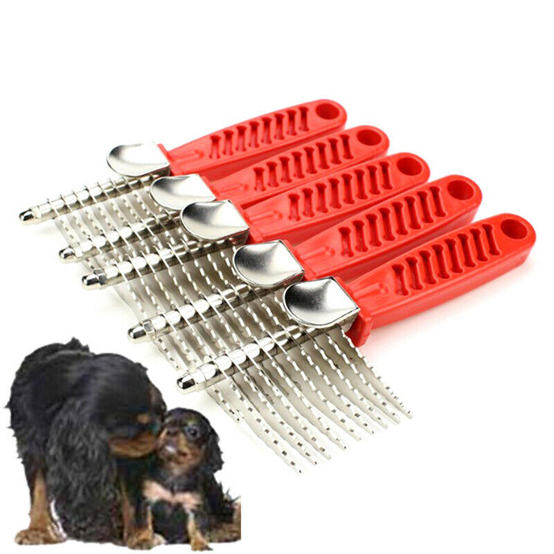 Pet Dog Cat Combs Long Thick Hair Shedding Remove Grooming Rake Comb Bru.l8