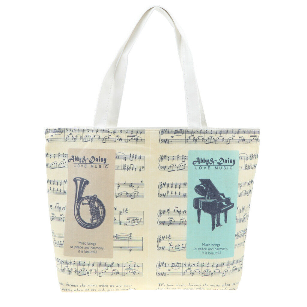 Fashion Music Handbag Tote Bag Shopping Bag for Women Kids Student 2