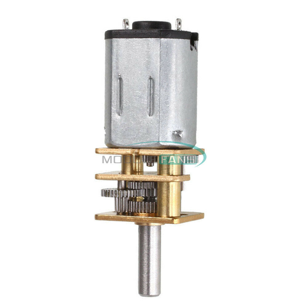 5PCS DC12V 600RPM Micro Speed Reduction Metal Gearbox Wheel Shaft Gear Motor