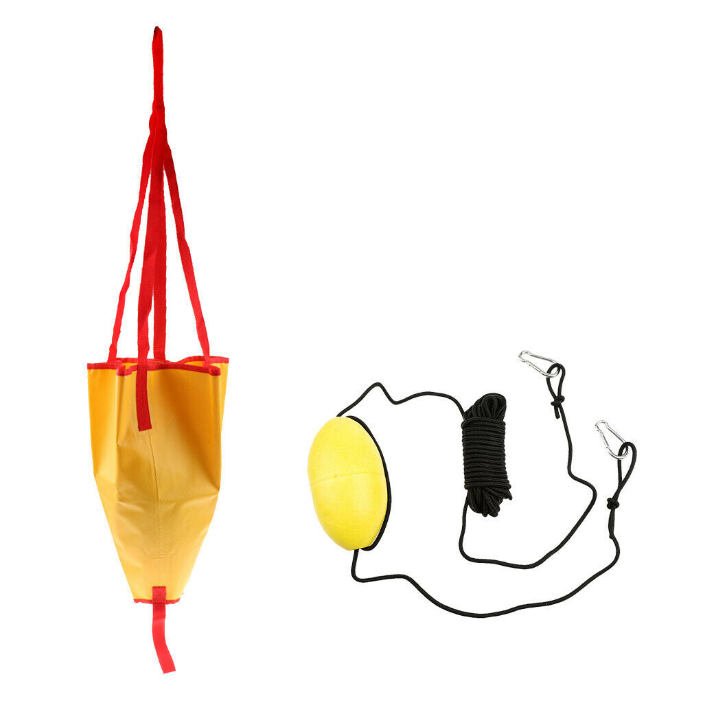 18" Drift Sock with Throw Tow Line Sea Brake for Yacht Kayak Sail Boat