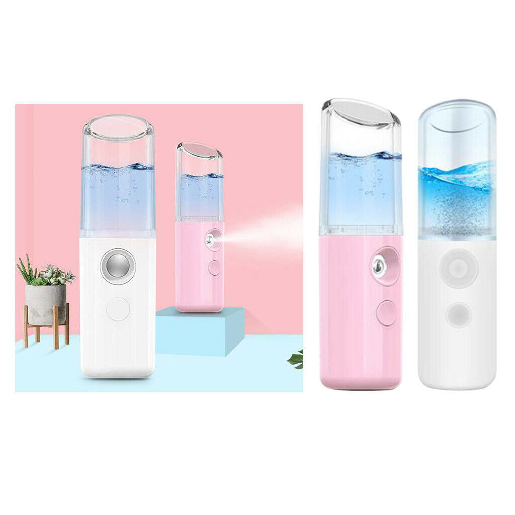 2Pcs Mini Nano Mist Atomization Mister Facial Moisturizing Beauty Instrument