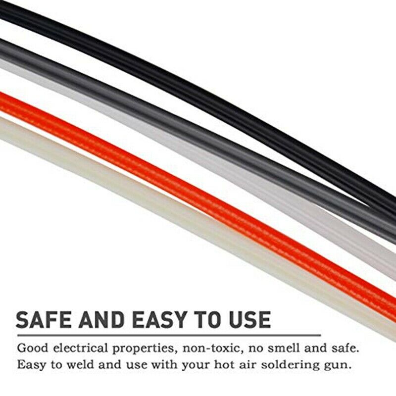 100 Pieces Plastic Welding Rods PP/PVC/PPR Plastic Welder Repair Rods for Car Q7